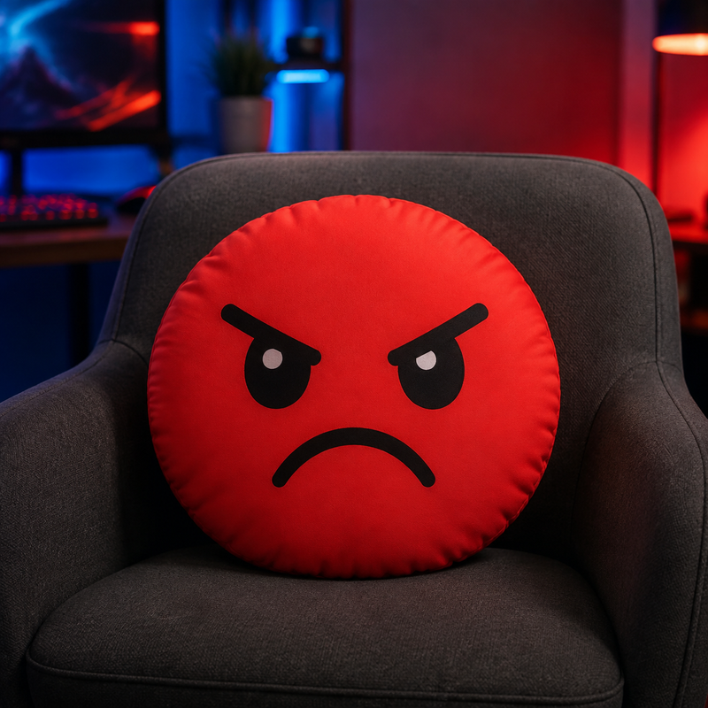 Angry Mood Pillow