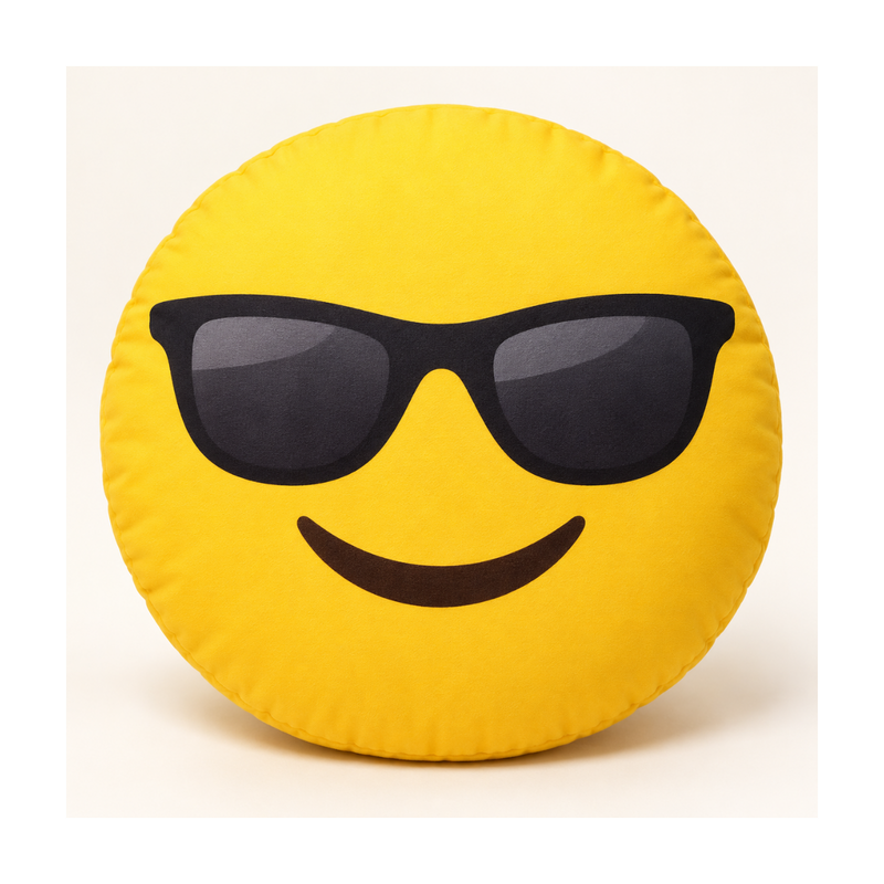 Cool Sunglasses Emoji Pillow