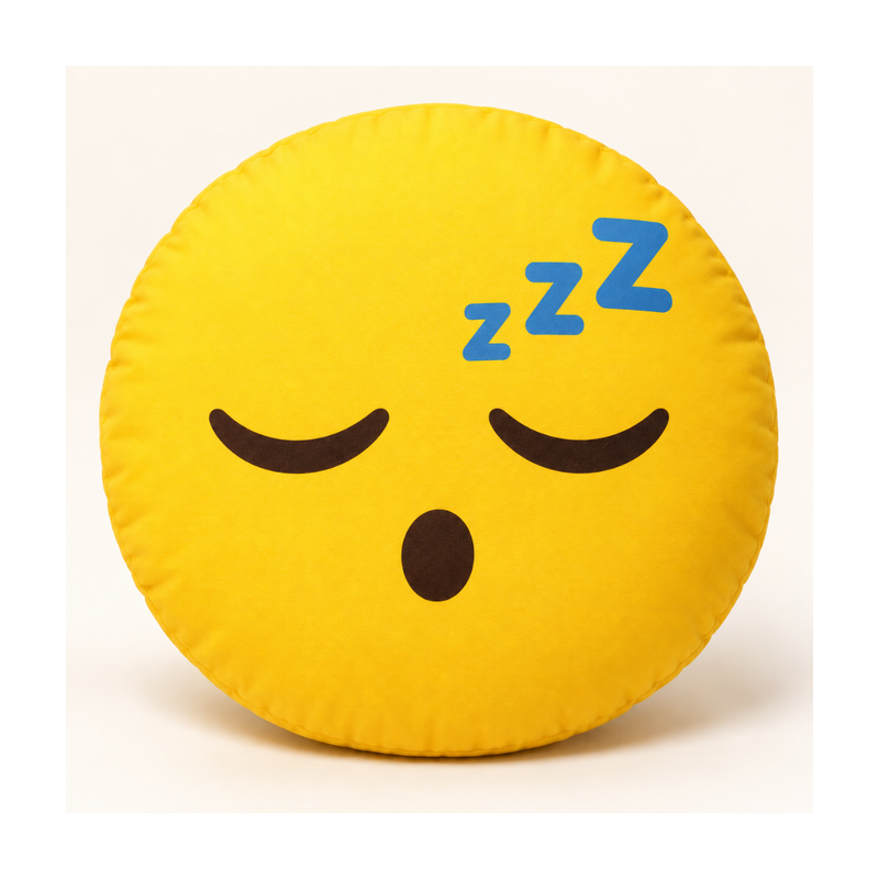 Sleepy Face Emoji Pillow